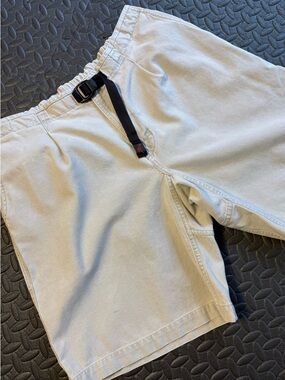 Gramicci Men’s Beige Rock Climbing G Shorts With Webbing Belt Size Large